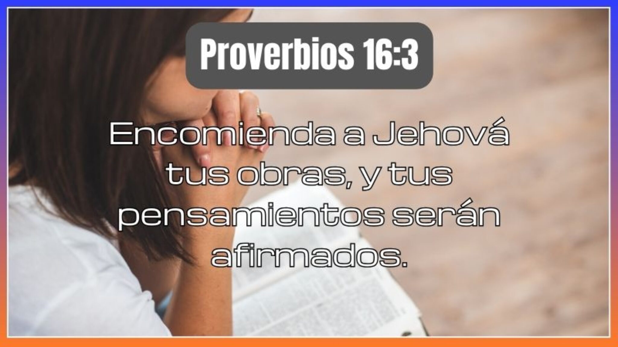El Afirmara tus Pensamientos: Breve Reflexión sobre Proverbios 16:3 ...